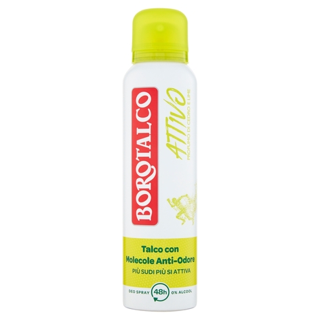 Borotalco Attivo Profumo di Cedro e Lime Deo Spray 150 ml
